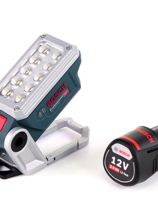 Bosch Akku Lampe GLI 12V-330 DeciLED  + 1 x 2,5 Ah Akku - ohne Ladegerät - Toolbrothers