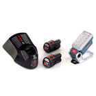 Bosch Akku Lampe GLI 12V-330 DeciLED + 2 x 2,5 Ah Akku + Ladegerät - Toolbrothers