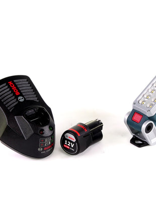 Bosch Akku Lampe GLI 12V-330 DeciLED + 1 x 3,0 Ah Akku + Ladegerät - Toolbrothers