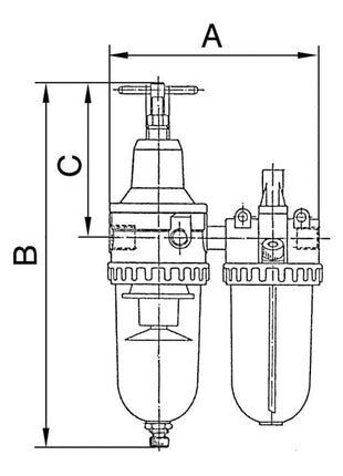 Jednostka serwisowa RIEGLER standardowy gwint G 3/8 ″ półautomatyczna ( 4588880481 )