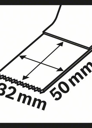 Hoja de sierra de inmersión BOSCH AIZ 32AB ancho 32 mm profundidad de inmersión 50 mm (8000346230)