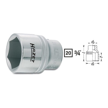 Gniazdo HAZET 1000 3/4 ″ sześciokąt ( 8000466306 )