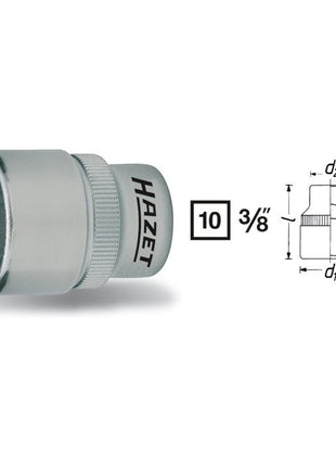 HAZET Steckschlüsseleinsatz 880 3/8 ″ 6-kant ( 8000466460 )