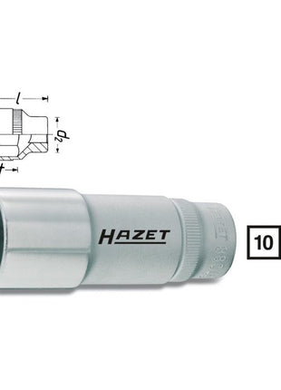 HAZET Steckschlüsseleinsatz 880LG 3/8 ″ 6-kant ( 8000466546 )