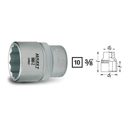 HAZET Steckschlüsseleinsatz 880Z 3/8 ″ 12-kant ( 8000466605 )