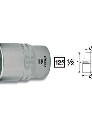 Inserto de llave de vaso HAZET 900Z 1/2″ 12 puntas (8000466651)