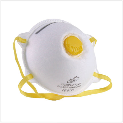 VIC Feinstaubmaske VIC821V ( 1 Stück ) 3-Schicht FFP2 mit Ventil ergonomisch geformt - Toolbrothers