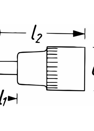 HAZET Steckschlüsseleinsatz 986L 1/2 ″ Innen-6-kant ( 8000753797 )