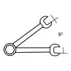 STAHLWILLE Maulringratschenschlüssel 17F Schlüsselweite 13 mm Länge 182 mm ( 8000755556 )