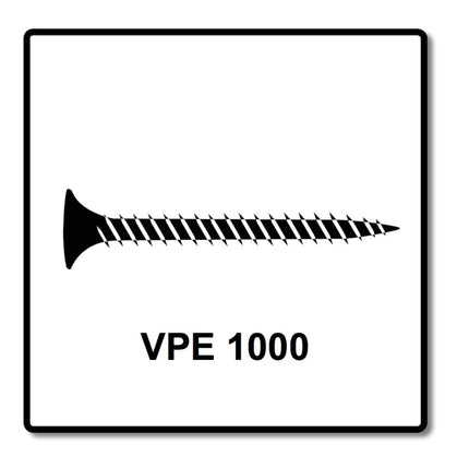 SENCO DS 5550 18V DuraSpin Magazin Schrauber ( 7W2001N ) mit 2x 3,0 Ah Akkus, Ladegerät und 1000x Feingewinde Schrauben 3,9x30 - Toolbrothers