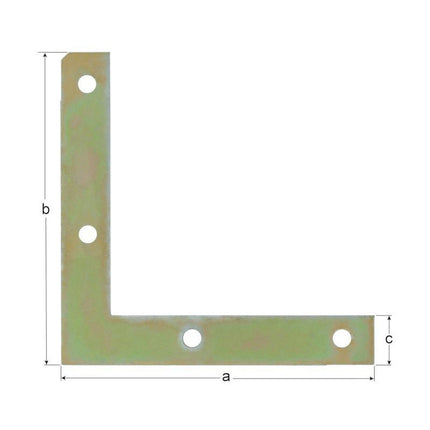 Kątownik meblowy GAH długość 100 x 100 mm szerokość 15 mm grubość 1,5 mm ( 8002379803 )