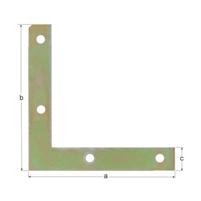 Kątownik meblowy GAH długość 100 x 100 mm szerokość 15 mm grubość 1,5 mm ( 8002379803 )
