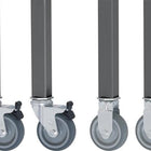 Zestaw kołowy RAU 2 kółka stałe/2 kółka skrętne z hamulcami ( 9000425491 )