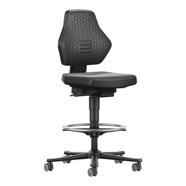 Krzesło obrotowe do zadań BIMOS Air Flow kółka + pierścień na stopy ( 9000454094 )