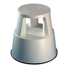 Stołek na kółkach WEDO plastikowy jasnoszary ( 9000460150 )