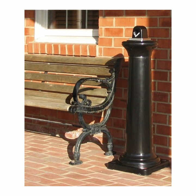 Popielniczka cokołowa RUBBERMAID H1029xW357xD357mm czarna ( 9000491236 )