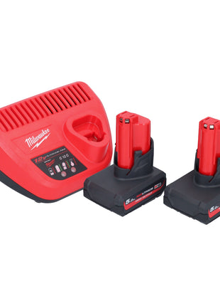 Milwaukee M12 PCG/400A-502 Pistolet akumulatorowy 12 V 400 ml + 2x akumulator 5,0 Ah + ładowarka