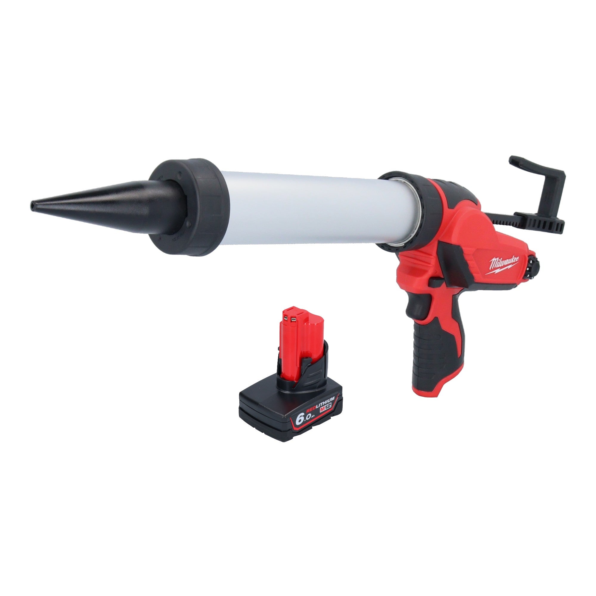 Milwaukee M12 PCG 400A 601 Akku Kartuschenpistole 12 V 400 ml 1x Akku 6 0 Ah ohne Ladegeraet 0 - toolbrothers