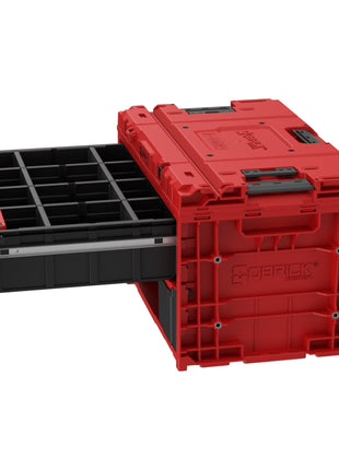 Qbrick System ONE Drawer 2 Toolbox 2.0 RED Ultra HD Custom Werkzeugbox 587 x 380 x 340 mm 29 l mit zwei Schubladen