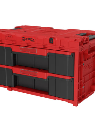 Qbrick System ONE Drawer 2 Toolbox 2.0 RED Ultra HD Custom Werkzeugbox 587 x 380 x 340 mm 29 l mit zwei Schubladen