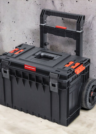 Toolbrothers RHINO XXL Cart Plus ECO 641 x 485 x 660 mm 52 l IP66 100 kg belastbar stapelbar mit Doppelteleskopgriff aus Aluminium