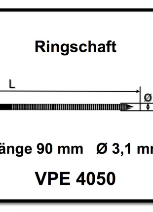 Bostitch N89C-2K-E Coilnagler N89C ST Druckluftnagler 90mm max + Coilnägel 3,10x90mm + Koffer - Toolbrothers