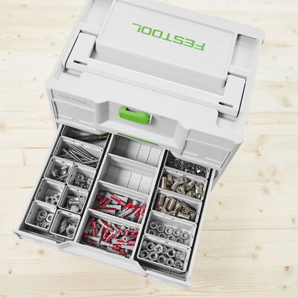 Festool 50x50/50x100x68-Set Einsatzboxen ( 578056 ) für Sortainer³, Systainer³ Combi, Systainer³ Organizer