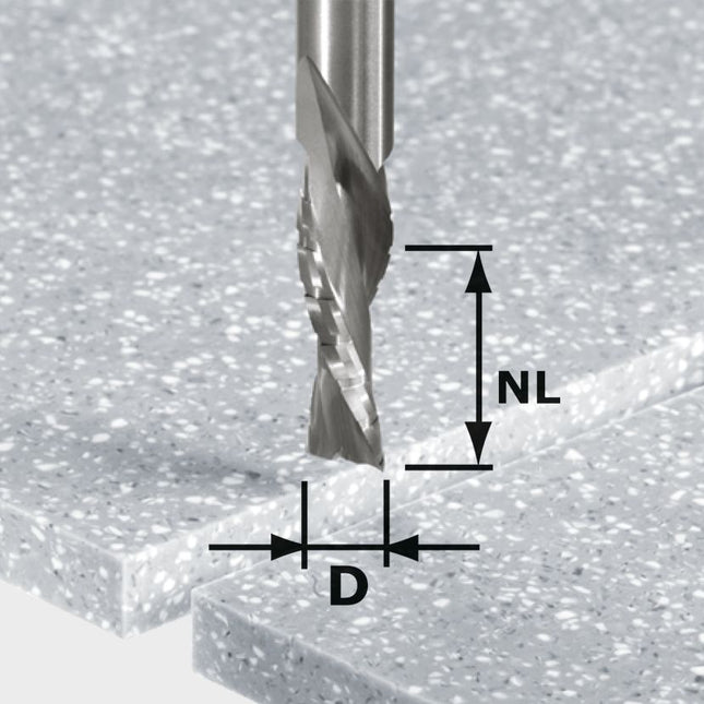 Festool HW Spi D12/42 LD ss S12 Schrupp-Schlicht-Fräser ( 492656 ) für OF 1400, OF 2000, OF 2200
