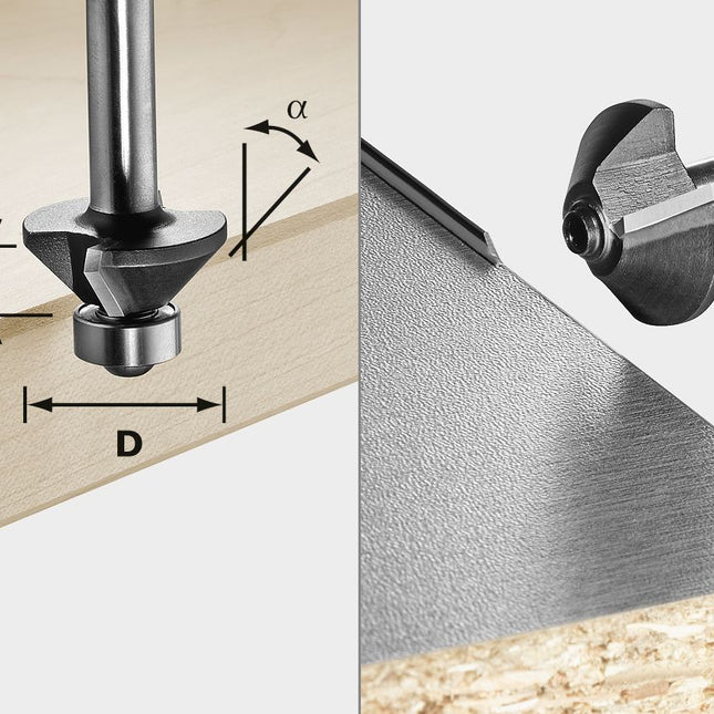 Festool S8 HW 45° D26-KL OFK Fasefräser ( 499799 ) für OF 1010, OF 1010 R, OFK 700, MFK 700