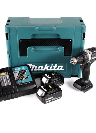 Makita DDF 484 RTJB 18 V Li-Ion Akku Bohrschrauber Sonderausgabe schwarz im MAKPAC + 2x BL 1850 5,0 Ah Akku + Schnellladegerät - Toolbrothers