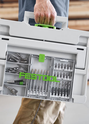 Festool BKS SYS3 D3-8 K CE/W Bohrerkassette ( 577395 ) für Festool Akku-Bohrschrauber und Akku-Schlagbohrschrauber mit FastFix Aufnahme und Werkzeugfutter WH-CE CENTROTEC