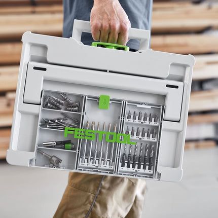 Festool BKS SYS3 D3-8 K CE/W Bohrerkassette ( 577395 ) für Festool Akku-Bohrschrauber und Akku-Schlagbohrschrauber mit FastFix Aufnahme und Werkzeugfutter WH-CE CENTROTEC