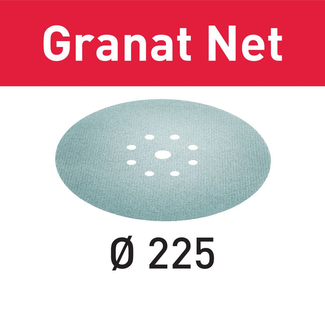 Festool STF D225 P100 GR NET/25 Netzschleifmittel Granat Net ( 203313 ) für Langhalsschleifer PLANEX LHS 2 225 EQ(I), PLANEX 225 EQ, PLANEX LHS-E 225 easy, PLANEX LHS 2-M 225 EQ