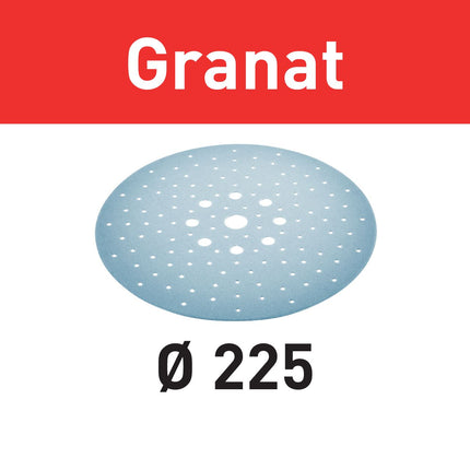 Festool STF D225/128 P240 GR/5 Schleifscheibe Granat ( 205668 ) für Langhalsschleifer PLANEX LHS 2 225 EQ(I), PLANEX 225 EQ, PLANEX LHS-E 225 easy, PLANEX LHS 2-M 225 EQ