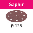 Festool STF D125/8 P50 SA/25 Schleifscheibe Saphir ( 493126 ) für RO 125, ES 125, ETS 125, ETSC 125, ES-ETS 125, ES-ETSC 125, ETS EC 125, LEX 125