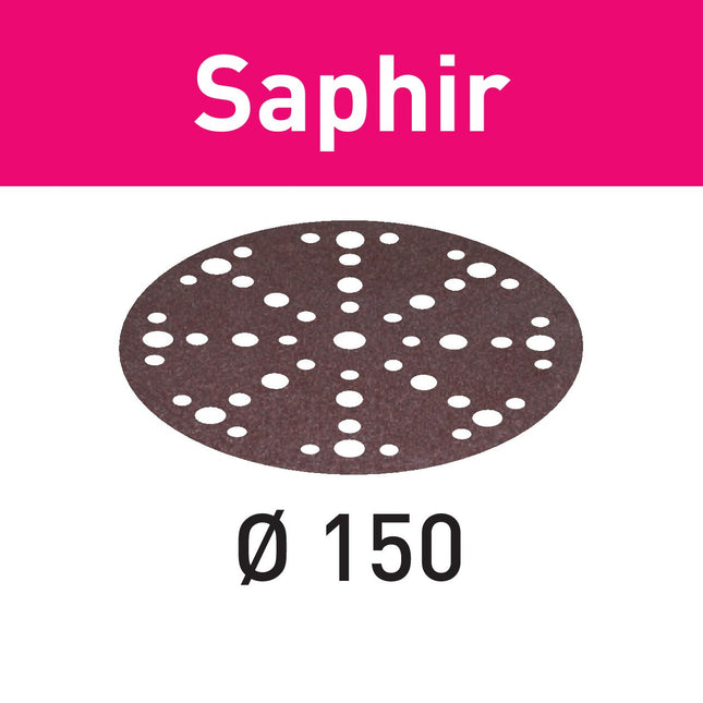 Festool STF-D150/48 P80 SA/25 Schleifscheibe Saphir ( 575197 ) für RO 150, ES 150, ETS 150, ETS EC 150, LEX 150, WTS 150, HSK-D 150