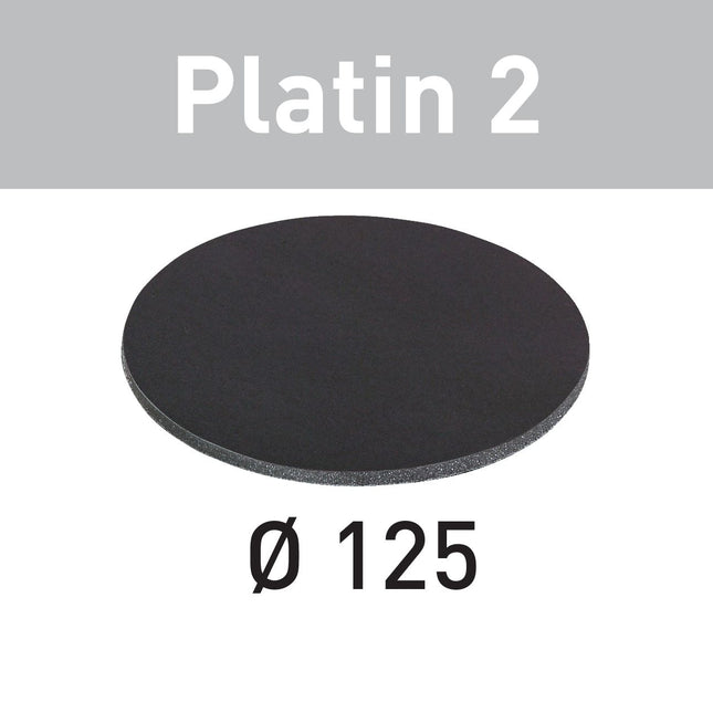 Festool STF D125/0 S400 PL2/15 Schleifscheibe Platin 2 ( 492373 ) für RO 125, ES 125, ETS 125, ETSC 125, ES-ETS 125, ES-ETSC 125, ETS EC 125, LEX 125