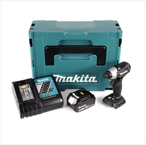 Makita DTD 155 RT1JB Akku Schlagschrauber 18 V Brushless Sonderausgabe schwarz im MAKPAC + 1x BL1850 5,0 Ah Akku + 1x DC 18 RC Ladegerät - Toolbrothers