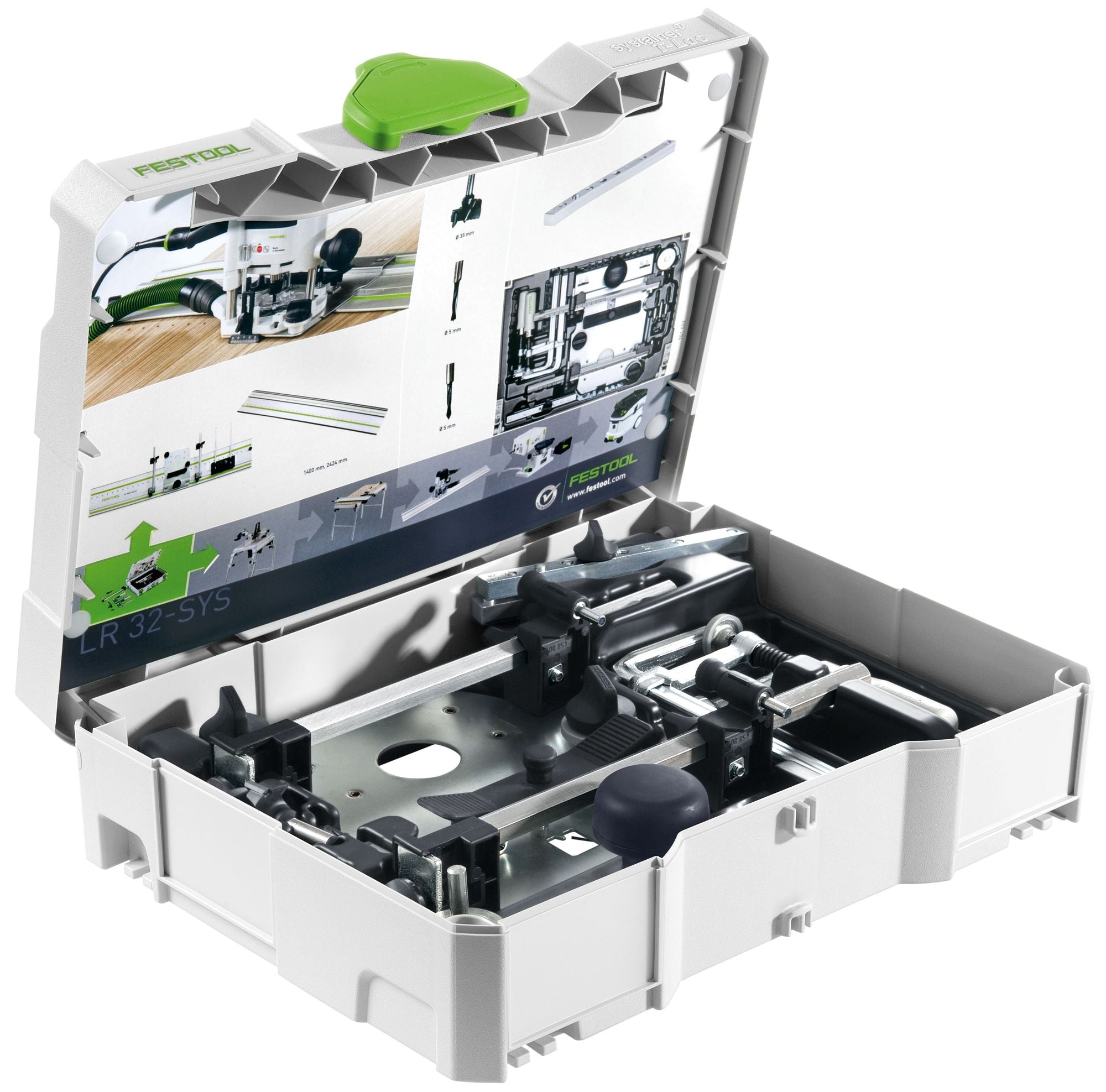 Festool LR 32 SYS Lochreihenbohr Set 584100 fuer OF 900 OF 1000 OF 1010 OF 1400 0 - toolbrothers