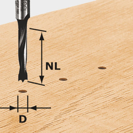 Festool HW S8 D8/30 Z Dübelbohrer ( 491068 ) für OF 900, OF 1000, OF 1010, OF 1010 R, OF 1400