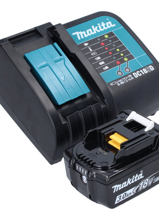 Makita DML 812 SF1 Foco manual a batería 18 V 1250 lm LED verde oliva edición especial para aventuras al aire libre + 1x batería 3,0 Ah + cargador