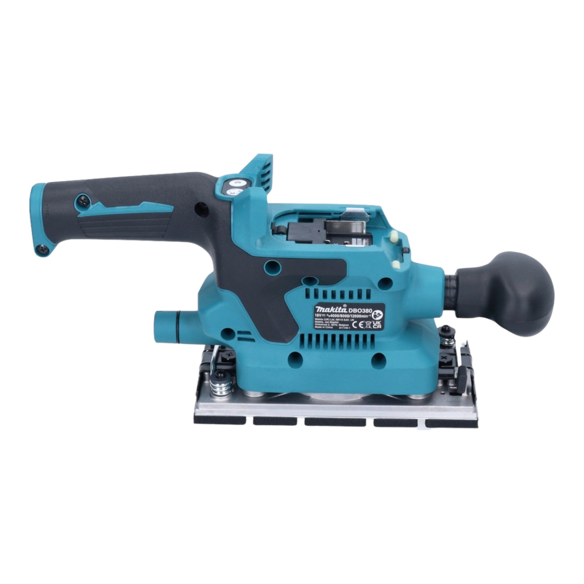 Makita DBO 380 RF1 Akku Schwingschleifer 18 V 93 x 185 mm Brushless 1x Akku 3 0 Ah Ladegeraet 4 - toolbrothers