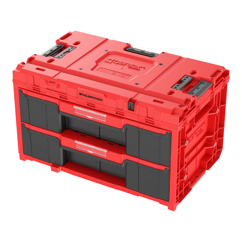 Toolbrothers RHINO XXL Drawer 2 ULTRA Schubladenkoffer mit zwei Schublaeden Trennwaende 29 L IP66 0 - toolbrothers