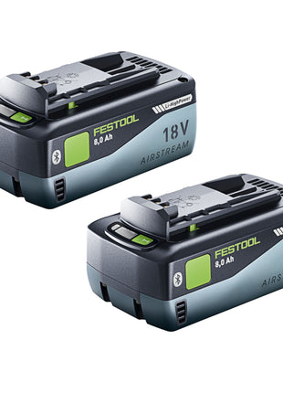 Zestaw akumulatorów Festool 2x BP 18 Li 8.0 HP-ASI akumulator 18 V 8.0 Ah ( 2x 577323 ) 8000 mAh Li-ion ze wskaźnikiem poziomu naładowania