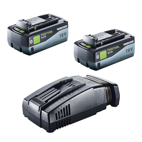 Festool 18V 2x8,0/SCA16 Energie Set 2x Akku 18 V 8,0 Ah ( 2x 577323 ) + Ladegerät ( 576953 )