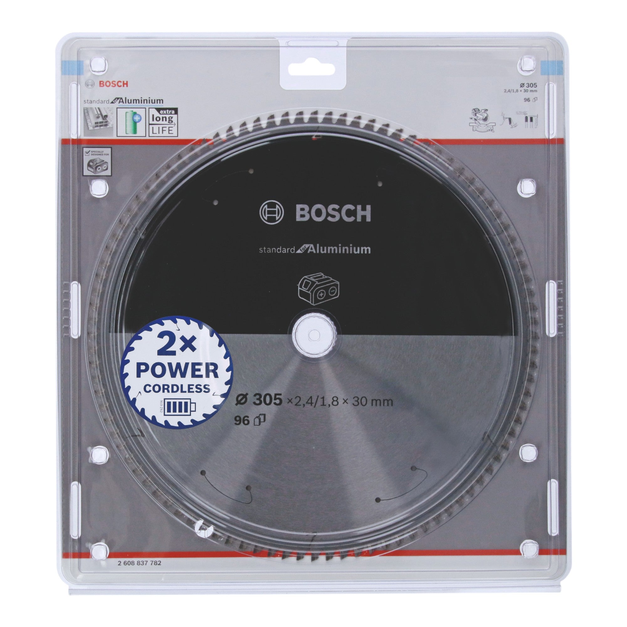 Bosch Standard for Aluminium Kreissaegeblatt 305 x 2 4 x 30 mm 96 Zaehne 2608837782  1 - toolbrothers