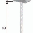 Wspornik słupka GAH ETA-10/0210 101x100x400x60mm ( 3000200712 )