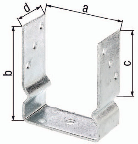 Wspornik słupka GAH ETA-10/0210 101x150x100x60mm ( 3000200724 )