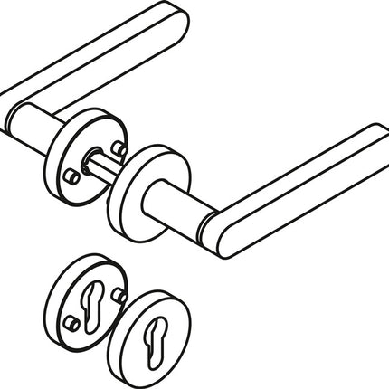 Zestaw rozet HEWI 270XAH01.130 Stal nierdzewna ( 3000207492 )