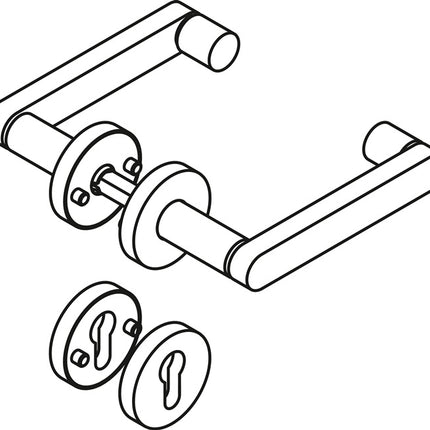 Zestaw rozet HEWI 270XAH01.230 Stal nierdzewna ( 3000207494 )
